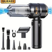 Resim Fochsia Qılıeasy 100w Yüksek Güçlü Kablosuz El Süpürgesi 16000pa Siyah Güçlü Emişli Mini Araç Süpürgesi 2000mah Pil Ev Ve Araç İçin 