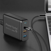 Resim Wiwu Pd Power Turbo TX-MU520C-A USB / Pd Power Turbo Şarj Adaptörü Qc 3.0 45W Yüksek Hızlı Şarj 