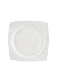 Resim Karaca 60 Parça Yemek Takımı Kare Bone Brıde Beyaz - Gri 