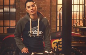 Resim Honda Kapüşonlu Lacivert-gri Sweatshirt 