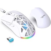 Resim Mufunye Hxsj T26 Kablosuz Oyun Faresi: 4800dpı, Rgb Aydınlatma, Hızlı Şarj, 7 Tuşlu, Pc/mac Uyumlu 001 