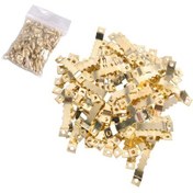 Resim Kangvka 100 Adet Metal Altın Çerçeve Asma Kanca, Çift Delikli Tornavida İle, Fotoğraf Ve İpek İşleri Duvar Asma Aleti, Ev Ofis Düzenleyici 