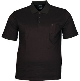 Resim FaLa Jeans Büyük Beden Poloyk Lakos Tişört 76114 Siyah 
