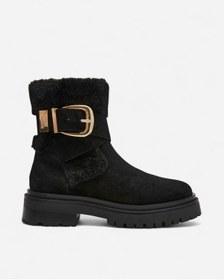Resim Steve Madden Lodge Black Sued Kadın Siyah Bot Lodge 