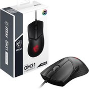 Resim MSI Clutch GM31 Lightweight RGB Makrolu Şarjlı Ergonomik Optik Kablolu Oyuncu Mouse Outlet 