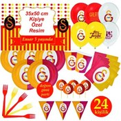 Resim Afişli Galatasaray Cimbom Doğum Günü Parti Mlzmlr Seti 24 Kişilik 