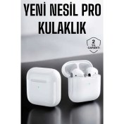Resim Techno Stock Yeni Nesil Pro Bluetooth Kulaklık Uzun Pil Ömrü Beyaz 