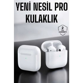 Resim Techno Stock Yeni Nesil Pro Bluetooth Kulaklık Uzun Pil Ömrü Beyaz 