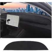 Resim Tesla Model 3 / Y Araba Gösterge Tablosu Lightproof Mat Güneş Koruma Güneşlik Mat 
