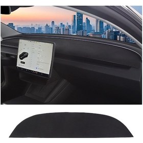 Resim Tesla Model 3 / Y Araba Gösterge Tablosu Lightproof Mat Güneş Koruma Güneşlik Mat 