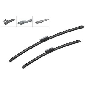 Resim Bosch Sılecek Supurgesı Takımı 600mm / 475mm Mercedes W176 C117 X156 . Audı A3 . Renau IS00-BOSCH 3397007462 