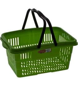Resim Omnipazar SY-2260 Market Taşıma Sepeti Çift Saplı Yeşil 
