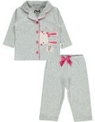 Resim Civil Baby Kız Bebek Karmelanj Pijama Takımı 6-18 Ay 