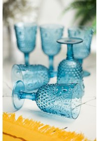 Resim Akrilik Aquamarin 6'lı Kadeh & Su Meşrubat Kahve Yanı Bardağı 450 Ml Cam Değildir Diğer 
