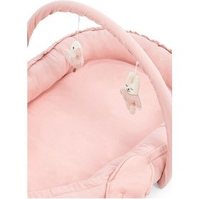 Resim Melek Kanatlı Babynest, Bebek Yatağı-pembe, İlk Yatağım, Oyuncak Barlı Bebek Yuvası 