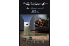 Resim Xiaomi 125M² Geniş Alan Etkili Akıllı Hava Temizleme Makinesi Koku Duman ve Tüy Giderici + Hava Nemlendirici, Aktif Karbon Filtreli Akıllı Sensörlü OLED Ekranlı 