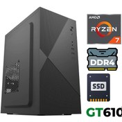 Resim XASER Xsr1219 Ryzen 7 5700X 32GB Ram 1TB SSD 2GB GT610 Ultra Performanslı Ofis Bilgisayarı 