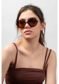 Resim Daniel Klein Dk5142-3 Kahve Polarize Camlı Kadın Güneş Gözlüğü 