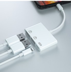 Resim Ally 3In1 Iphone/Ipad Lightning To Usb Kamera Okuyucu 