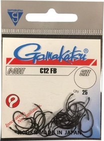 Resim Gamakatsu C12 Fb No:10 Siyah Olta İğnesi 25adet 