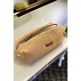 Resim Bahels Teddy Peluş Camel Seyahat Çantası Xl Boy Tekstil Malzeme ile Moda Trendlerine Uygun 