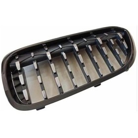 Resim Bmw G30 Makyajsız Ön Böbrek Panjur Diamond 2017-2020 Arası Modeller Krom-siyah 