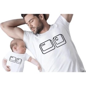 Resim 3 Çınar Baba & Oğul Baskılı T-Shirt 