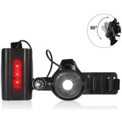 Resim Ranyeek "90 Ayarlanabilir Koşu Göğüs Lambası: 500 Lümen, 3 Aydınlatma Modu, Su Geçirmez, Spor Kamera Montajı" Siyah 