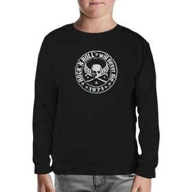 Resim Lord T-Shirt Rock 'n Roll Siyah Çocuk Sweatshirt 