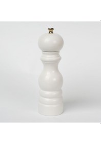 Resim Beyaz Ahşap Tuz Ve Karabiber El Değirmeni Öğütücü Grinder 18 Cm Beyaz 