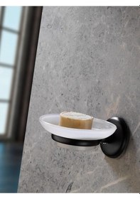 Resim Hazneli Katı Sabunluk Siyah S-105 Siyah 