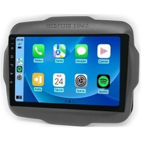Resim Jeep Renegade 2016-2021 6gb Ram 64gb Hafıza 8 Çekirdek Carplay Kamera Android Multimedya 9" 