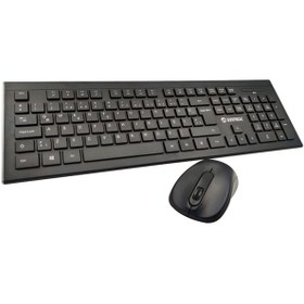 Resim Everest Km-9675 Siyah Kablosuz 1600dpi Q Standart Klavye Mouse Set 