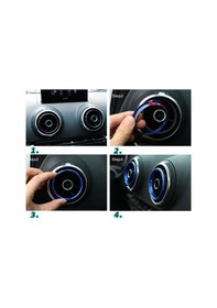 Resim Audi A3 Havalandırma Çerçevesi 4 Parça Kırmızı A3 8V 