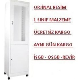 Resim İlaç ve Ecza Revir Doktor Tek Kapılı Kilitli Dolap 