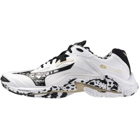 Resim Mizuno Wave Lightning Z8 MID Unisex Voleybol Ayakkabısı Beyaz / Desenli 