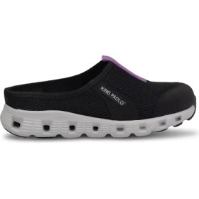 Resim King Paolo H5204 Missy Kadın Memory Foam Sabo Terlik Siyah - Mor 
