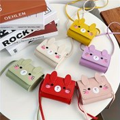 Resim 1 adet Ayarlanabilir Askılı Sevimli Kedi Çantası, Mor Hayvan Desenli Tasarım, Sentetik Suni Deri, Toka Kapanışı, 1-4 adet Anime Temalı Rahat Aksesuarlar, Rahat Aksesuar Çantası|Oyunca Aksesuar Çantası|Sentetik Suni Deri Çanta, Küçük Çapraz Çanta 