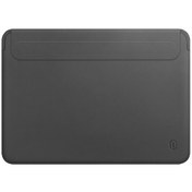 Resim Gri Laptop Çantası Macbook Air Pro 15inc Deri El Çantası Notebook Kılıfı Wiwu McStorey