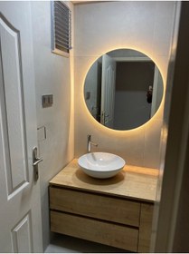 Resim BLUE HOUSE 60cm Çapında Led'li Banyo& Lavabo Aynasi 