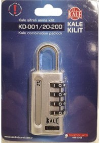 Resim Kale Şifreli Asma Kilit Kd-001/20-200 4 Basamaklı - 6'lı Paket 