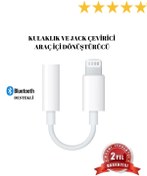 Resim Iphone Tüm Serilerle Uyumlu Lightning Telefon Kulaklık Çevirici Aux Dönüştürücü Aparat Orjinal 7 8 X 11 12 13 14 Pro 