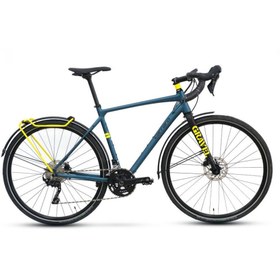 Resim Carraro Gravel Gt - 28 Jant 52cm ( M ) Kadro 20 Vites Gravel Bisiklet - Mat Satın Mavi Siyah Sarı 