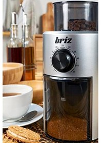 Resim Br742 Zaman Ayarlı Kahve Değirmeni Kahve Öğütücü Siyah 