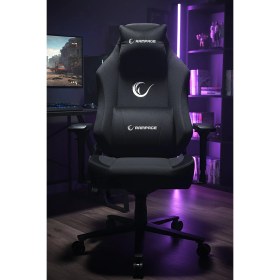 Resim Rampage KL-R72 Woof Üst Seviye Terletmez Kumaş Siyah Gaming Oyuncu Koltuğu 