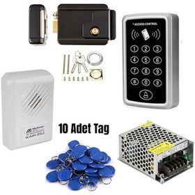 Resim Rfıd Şifreli Kapı Kilidi Geçiş Kontrol -zil Sistemi 