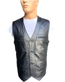 Resim Savran Deri HAKİKİ DERİ YELEK MOTORCU YELEĞİ 