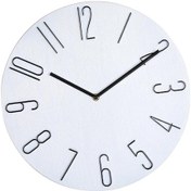 Resim Suntek Yatak Odası Ofis Dekorasyonu Modern Kuvars Duvar Saati Beyaz 14" Beyaz 