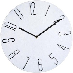 Resim Suntek Yatak Odası Ofis Dekorasyonu Modern Kuvars Duvar Saati Beyaz 14" Beyaz 