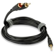 Resim Qed Qe-8111 3.5Mm Jack - Rca / Bir Ucu 3.5Mm Diğer Ucu Rca Kablo 